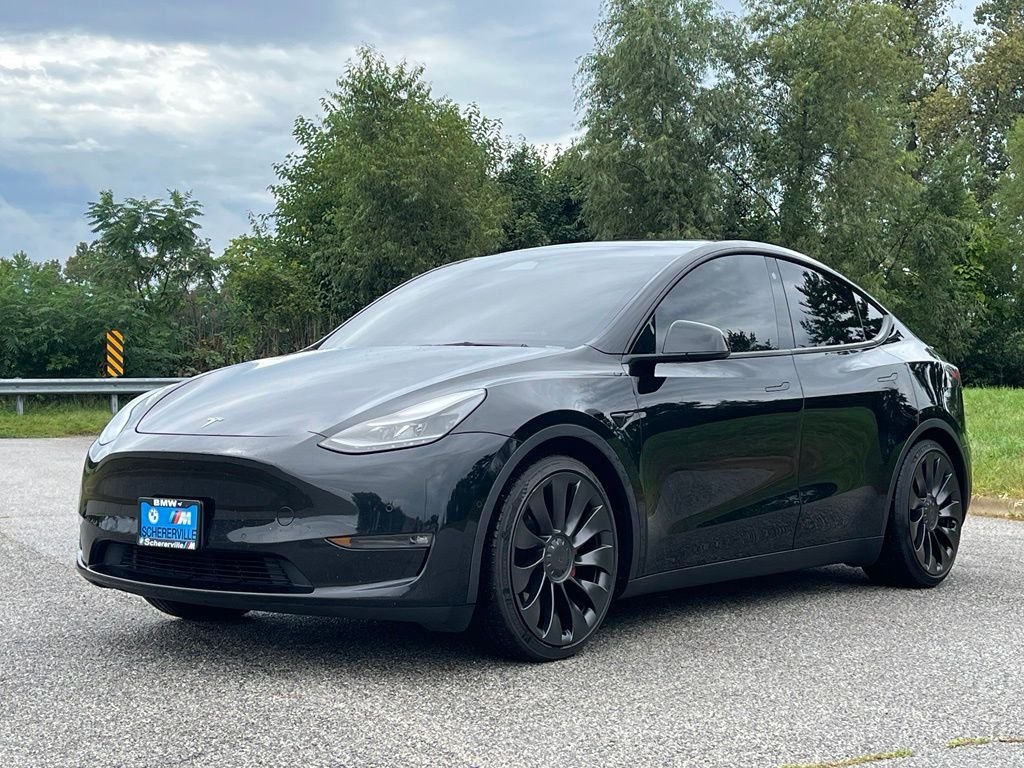 Used 2022 Black Tesla Performance image 3