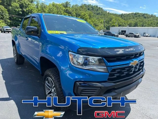 Used 2021 BRIGHT BLUE METALLIC Chevrolet 4WD Work Truck image 2