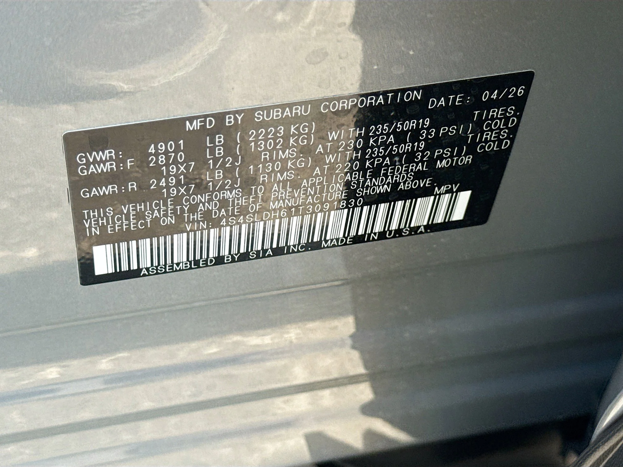 New 2026 River Rock Pearl Subaru Sport image 43