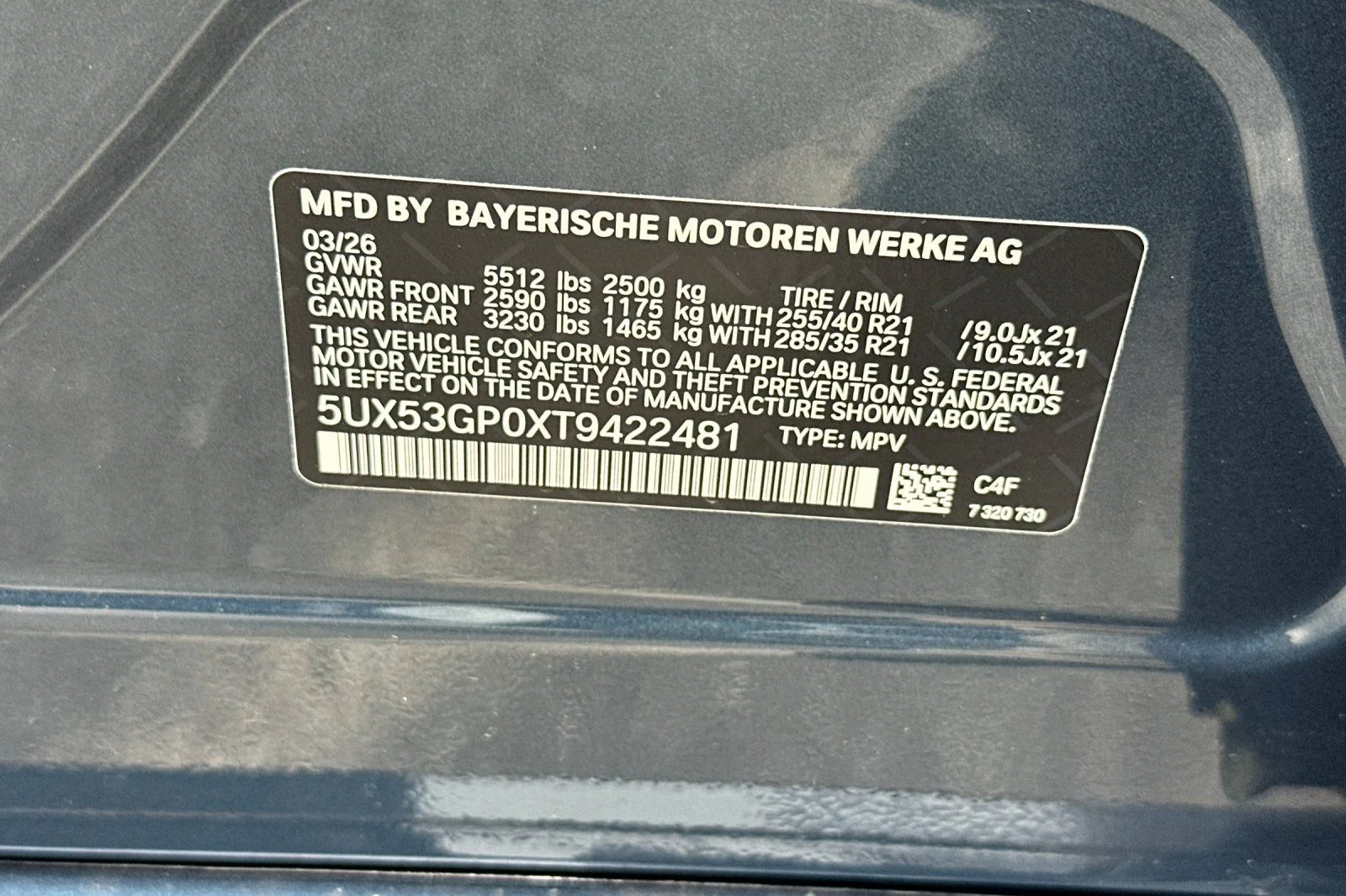 New 2026 Arctic Race Blue metallic BMW 30 xDrive image 22