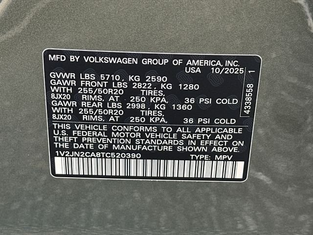 New 2026 Avocado Green Pearl Volkswagen 2.0T SE W/TECHNOLOGY image 35