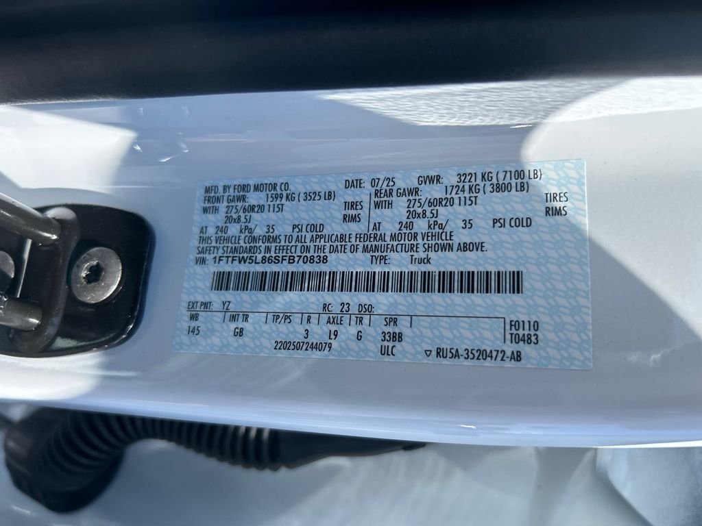 New 2025 White Ford Lariat image 33