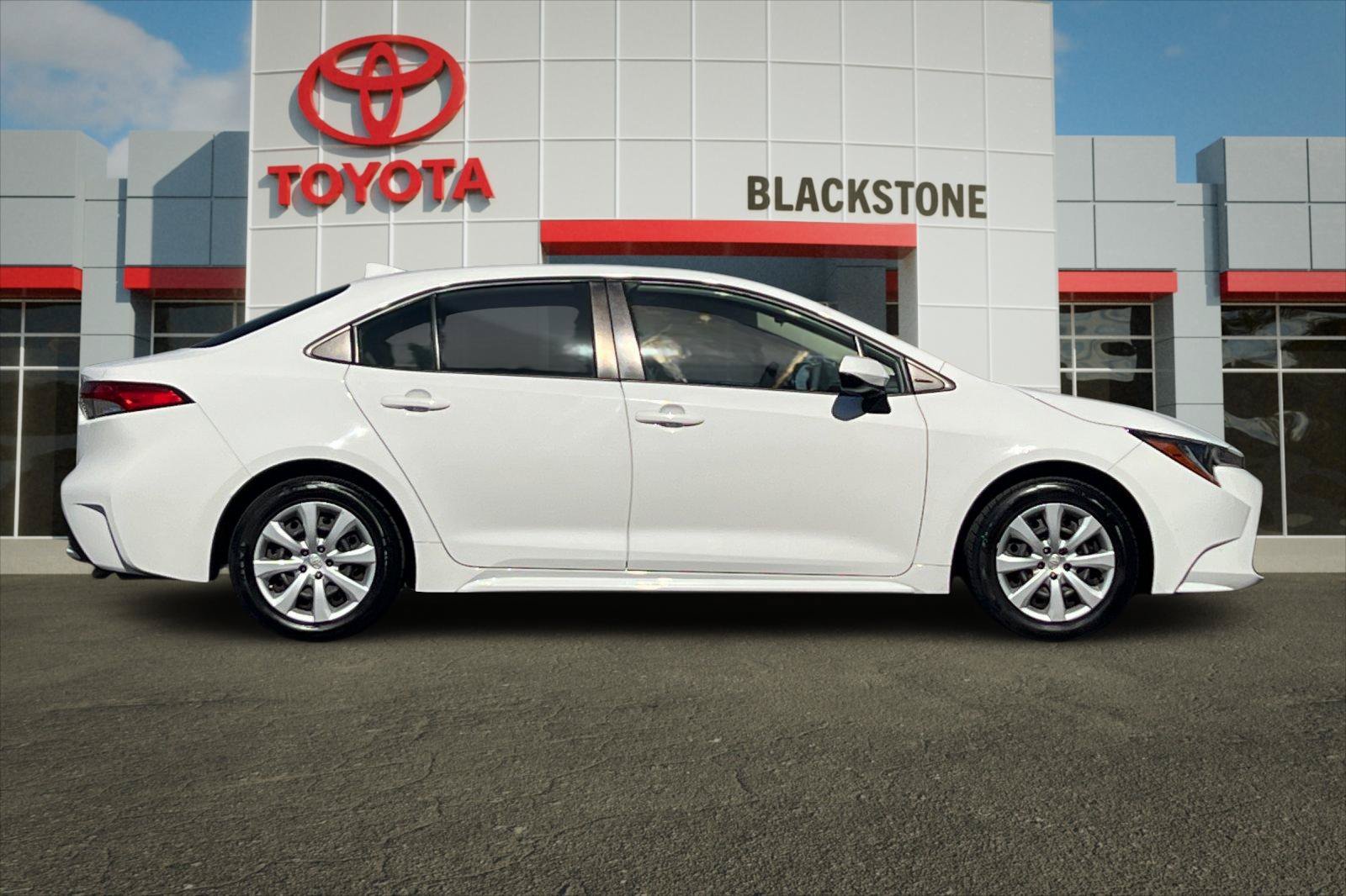 Certified Used 2022 White Toyota LE image 2