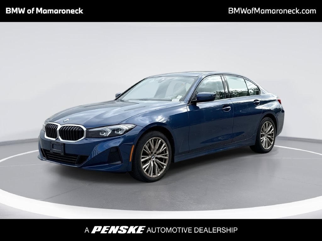 Certified Used 2023 Blue BMW 330i xDrive image 1