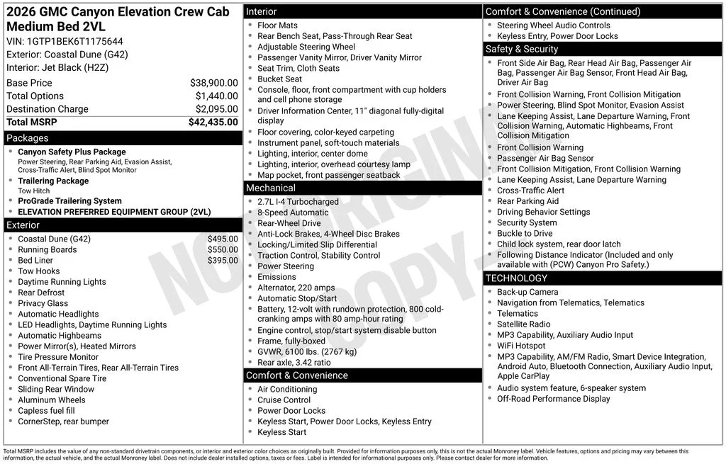 Used 2026 Beige GMC Elevation image 16