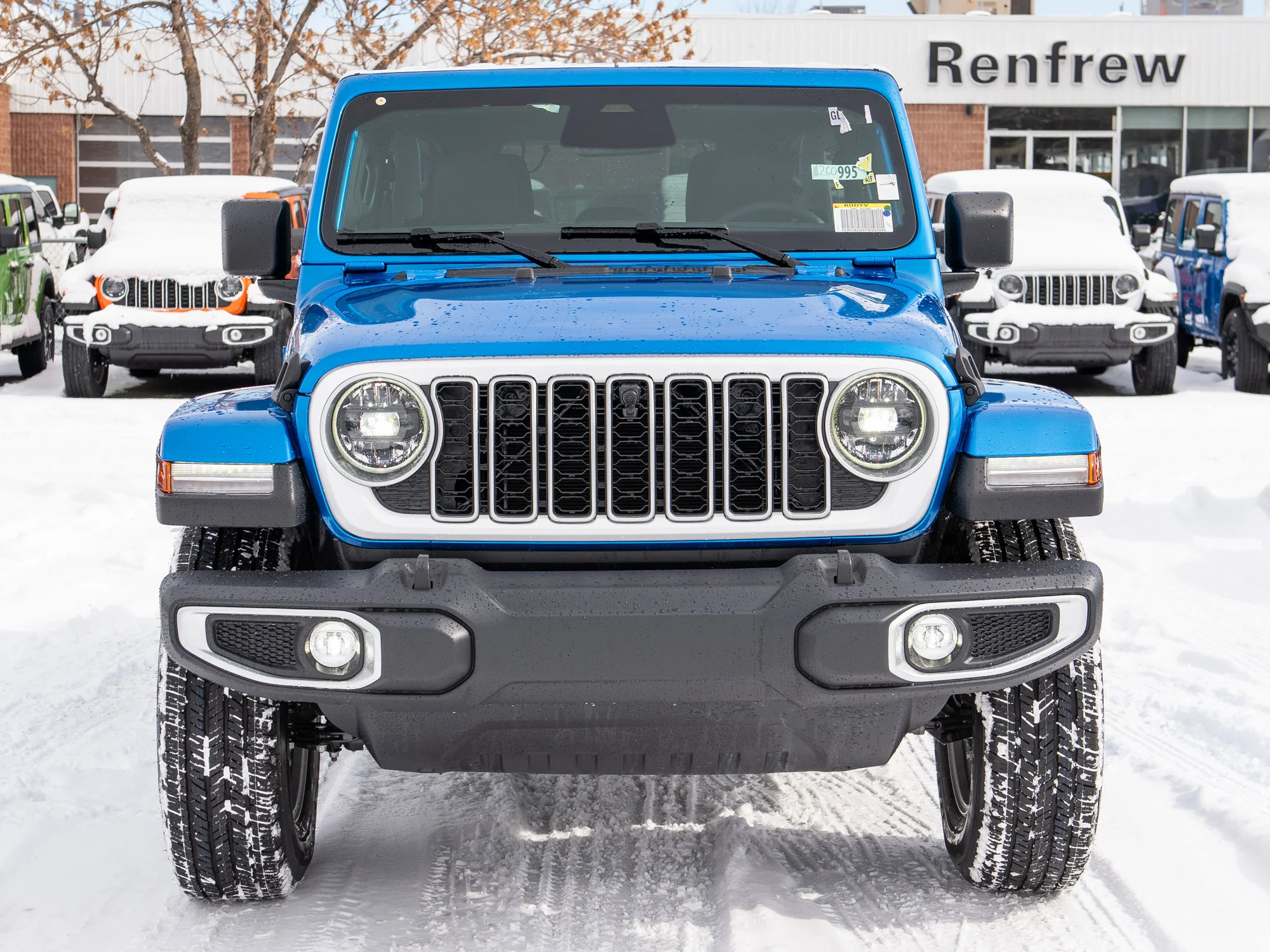 New 2026 Blue Jeep Sahara WhiteCap* 4 Door 4x4, McKinley Leather, Blind-Spot image 9
