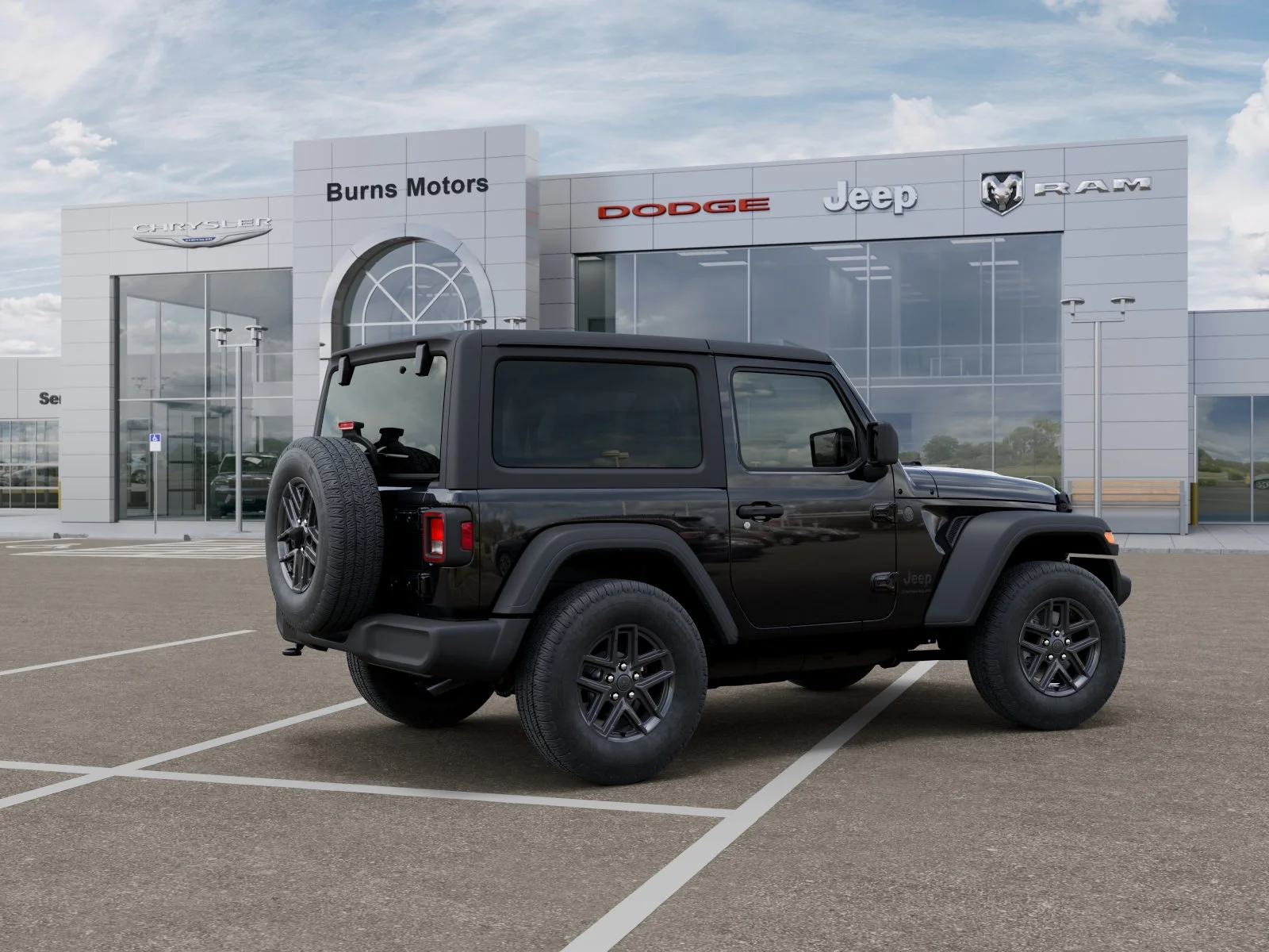 New 2026 Black Clear-Coat Exterior Paint Jeep Sport 2-Door image 30