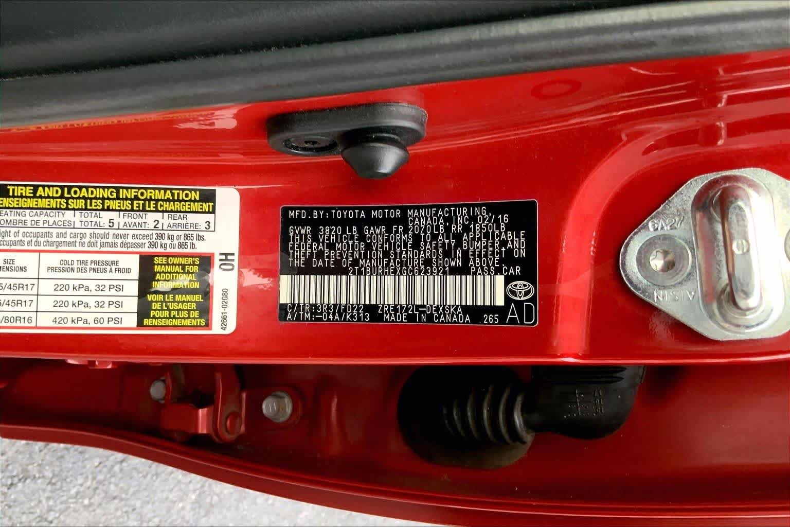 Used 2016 Barcelona Red Metallic Toyota S Plus image 34