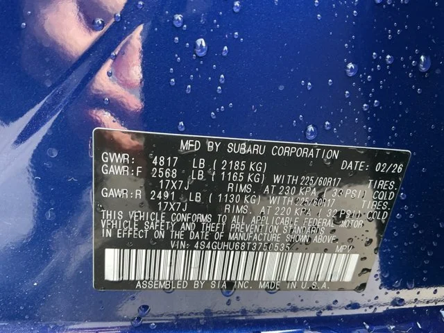 New 2026 SAPPHIRE BLUE PEARL Subaru Wilderness image 16