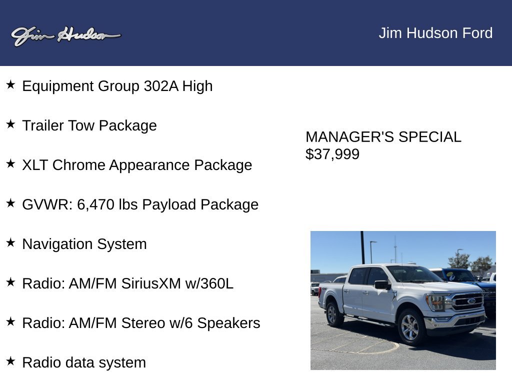 Certified Used 2022 White Ford XLT image 5
