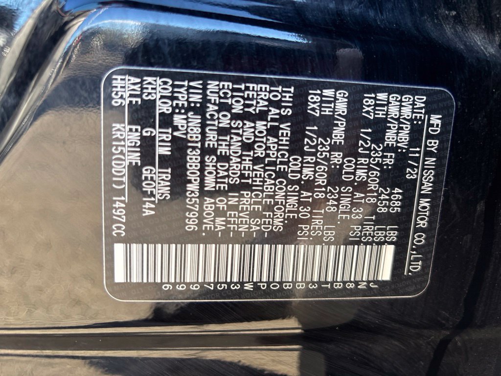 Certified Used 2023 Black Nissan SV image 10