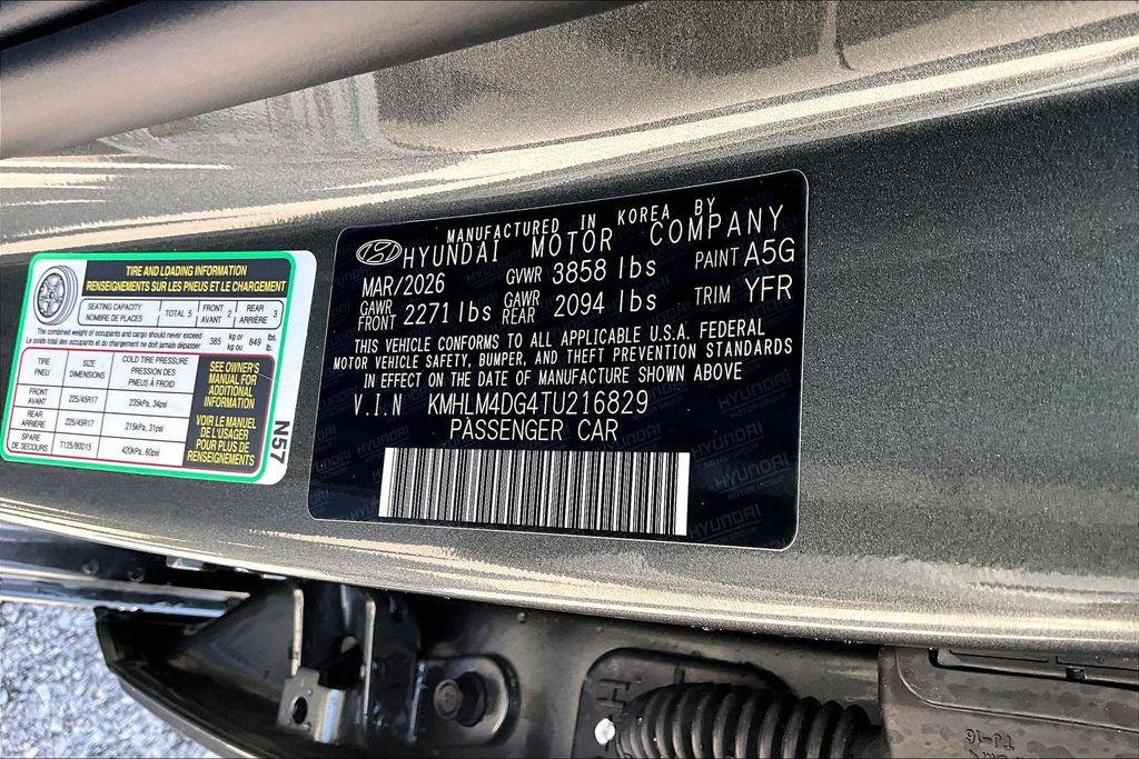 New 2026 Amazon Gray Hyundai SEL Sport image 15