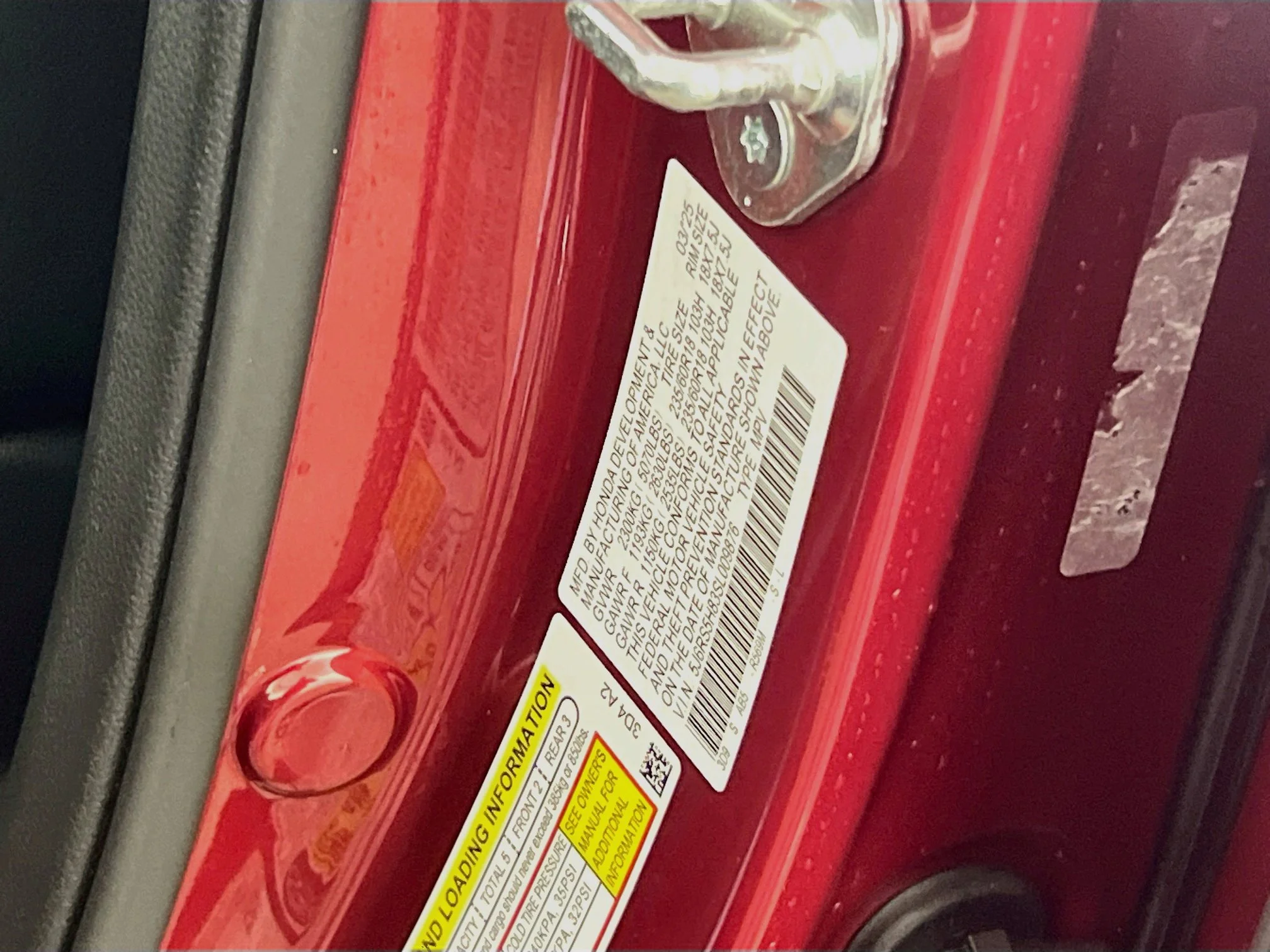 Certified Used 2025 Radiant Red Metallic Honda HYBRID 2WD SPORT-L image 39