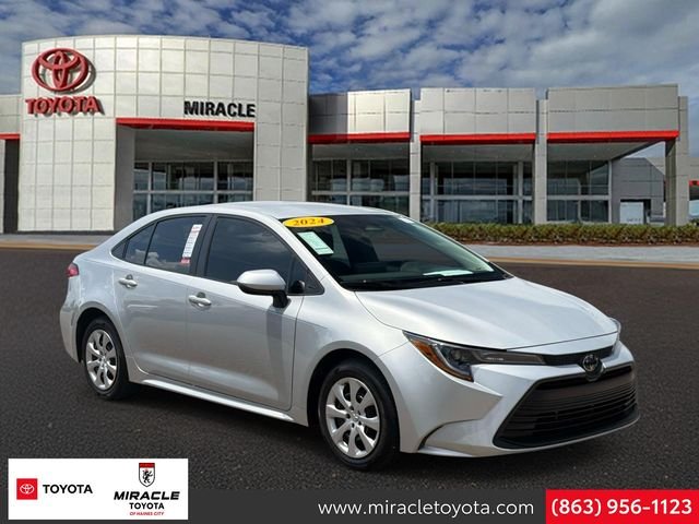 Certified Used 2024 Silver Toyota LE image 1