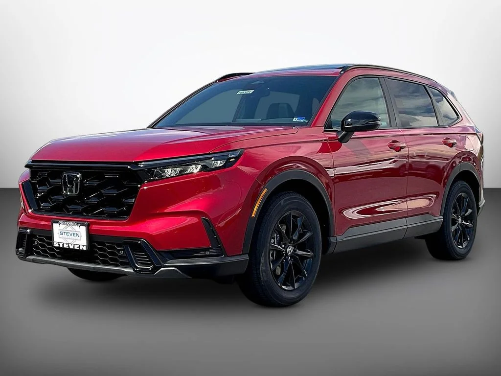 New 2026 Radiant Red Metallic Honda AWD Sport-L Hybrid image 3