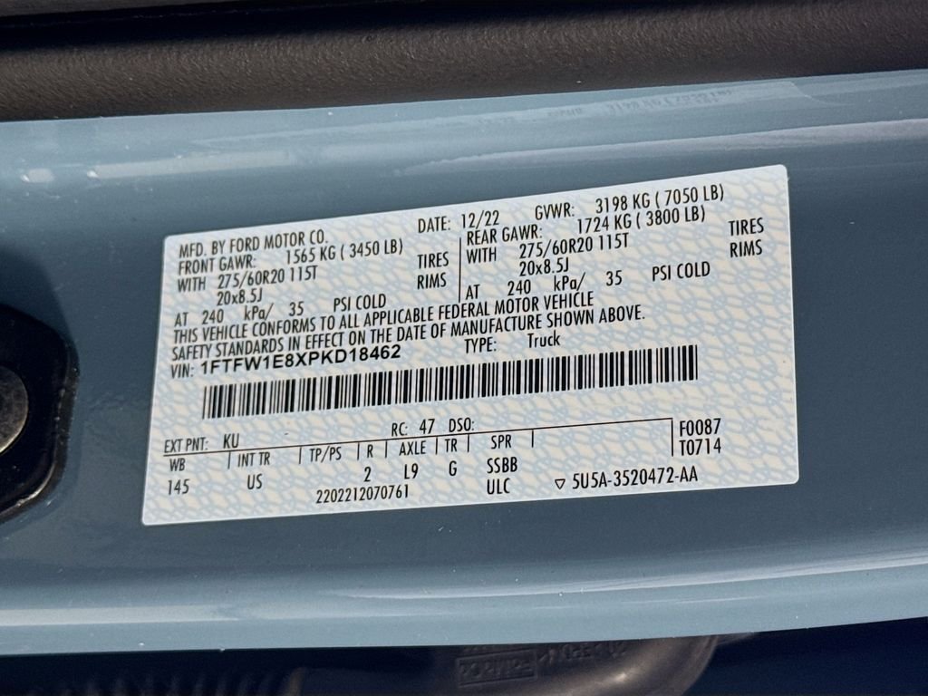 Used 2023 Area 51 Blue Ford XLT image 32