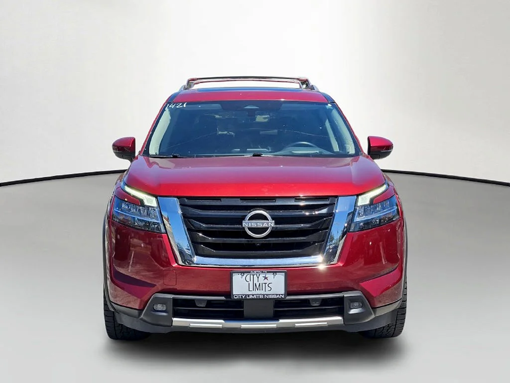 Certified Used 2023 Red Nissan Platinum image 2