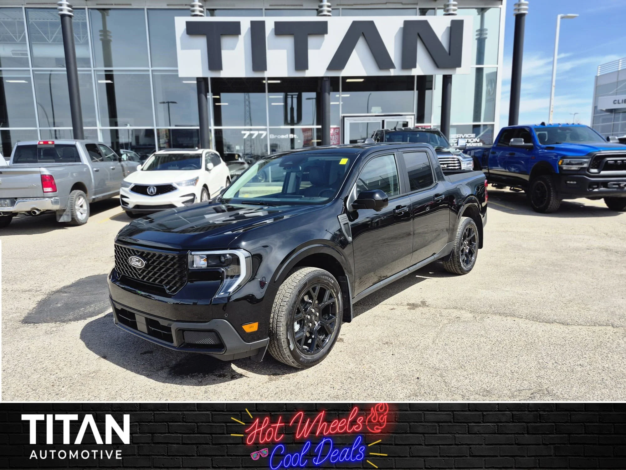 Certified Used 2025 Shadow Black Ford Lariat Hybrid AWD*Remote Start | Adaptive Cruise | Nav | 360 Cam | Htd Leather | Htd Wheel | B&O image 1