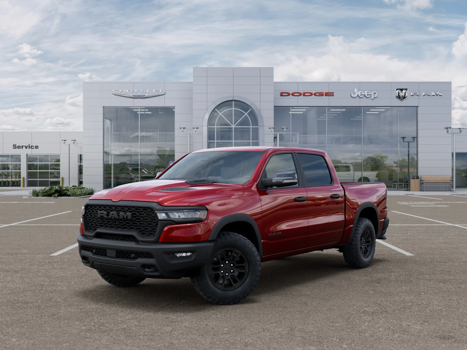 New 2026 Molten Red Pearl-Coat Exterior Paint RAM Rebel image 29