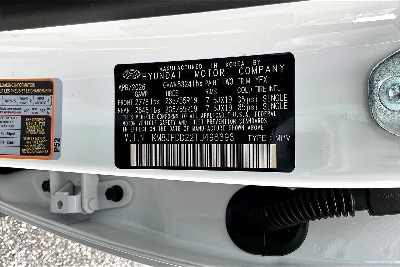 New 2026 White Hyundai Limited image 23