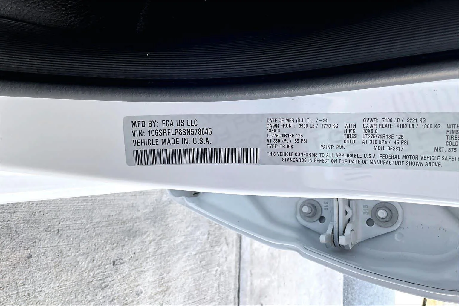 Used 2025 Bright White Clearcoat Ram Rebel image 31