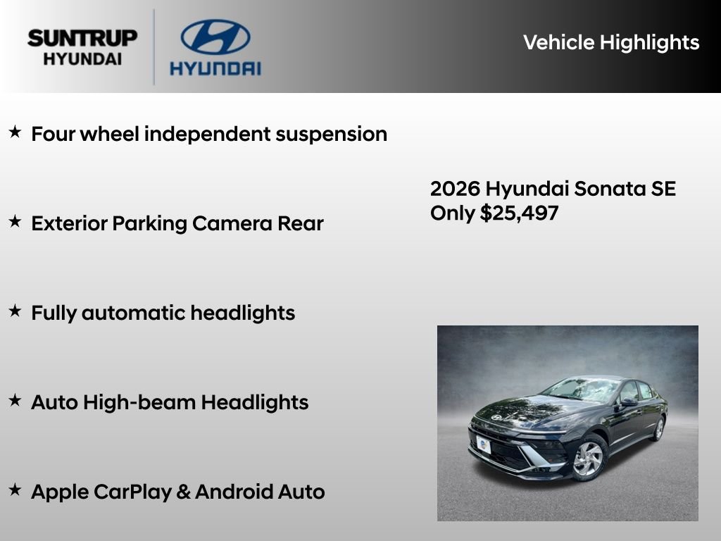 Certified Used 2026 Abyss Black Hyundai SE image 16