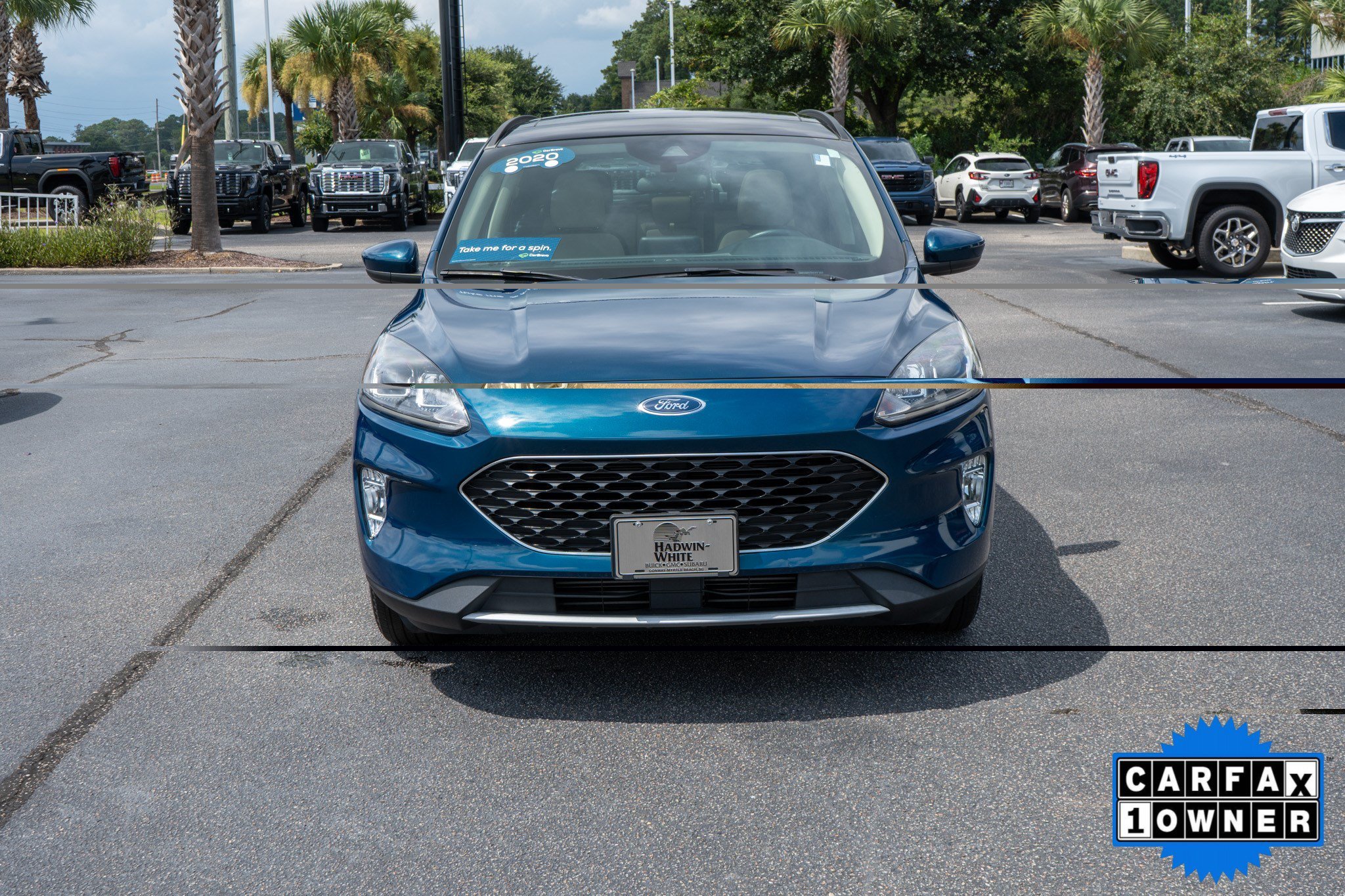 Used 2020 Dark Persian Green Metallic Ford SEL image 8