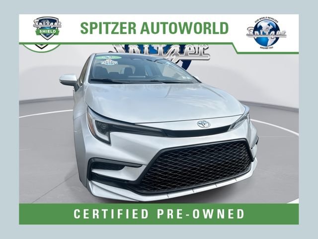 Silver 2023 Toyota Corolla SE FWD Sedan Front-Wheel Drive