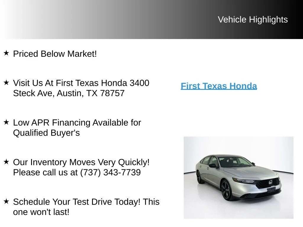 Used 2026 Silver Honda SE image 9