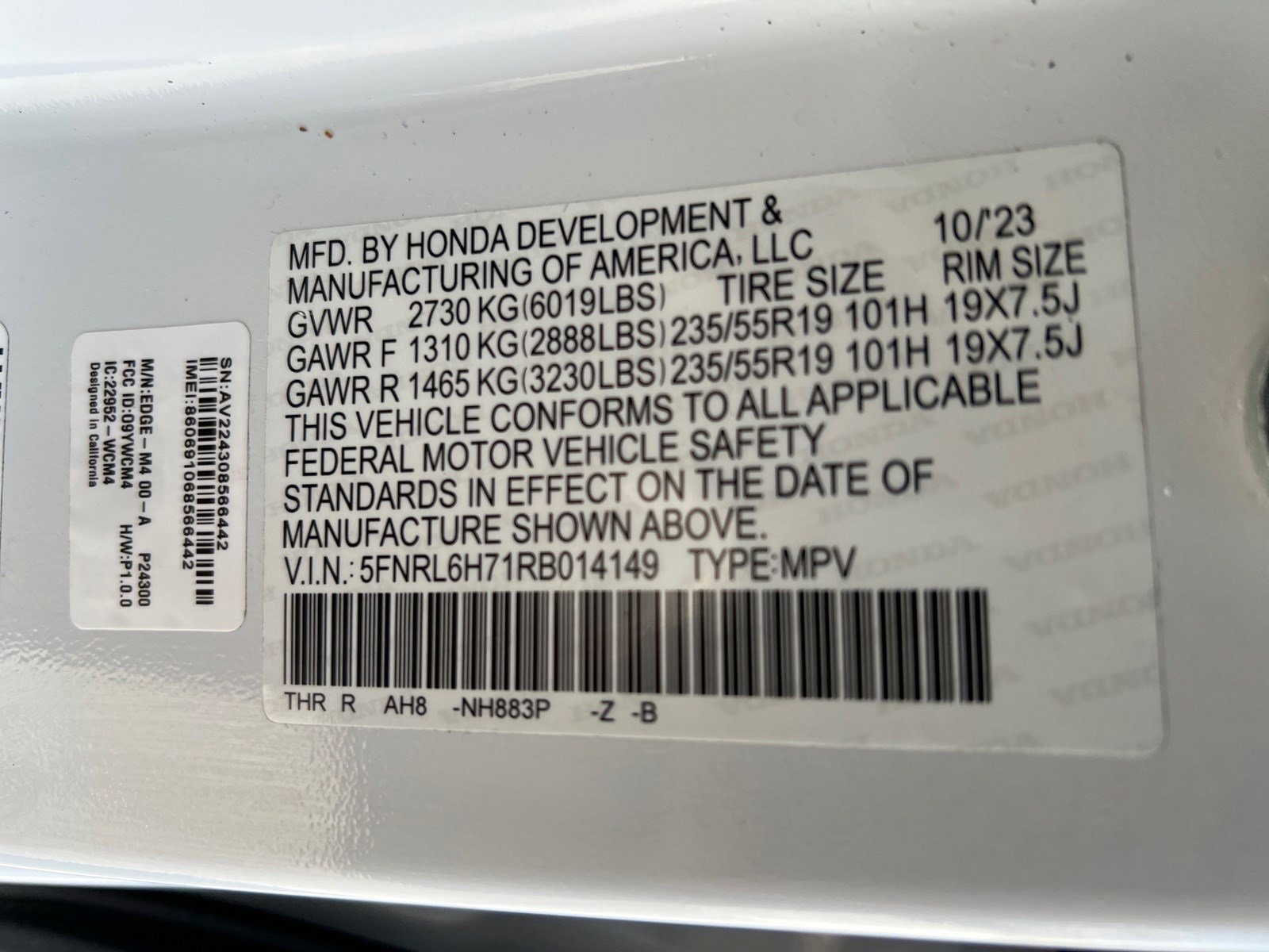 Used 2024 Platinum White Pearl Honda Sport image 37