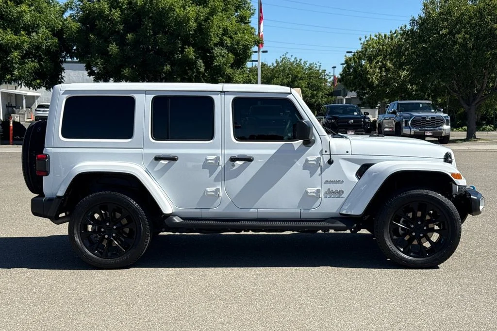 Used 2023 White Jeep Sahara 4xe image 4