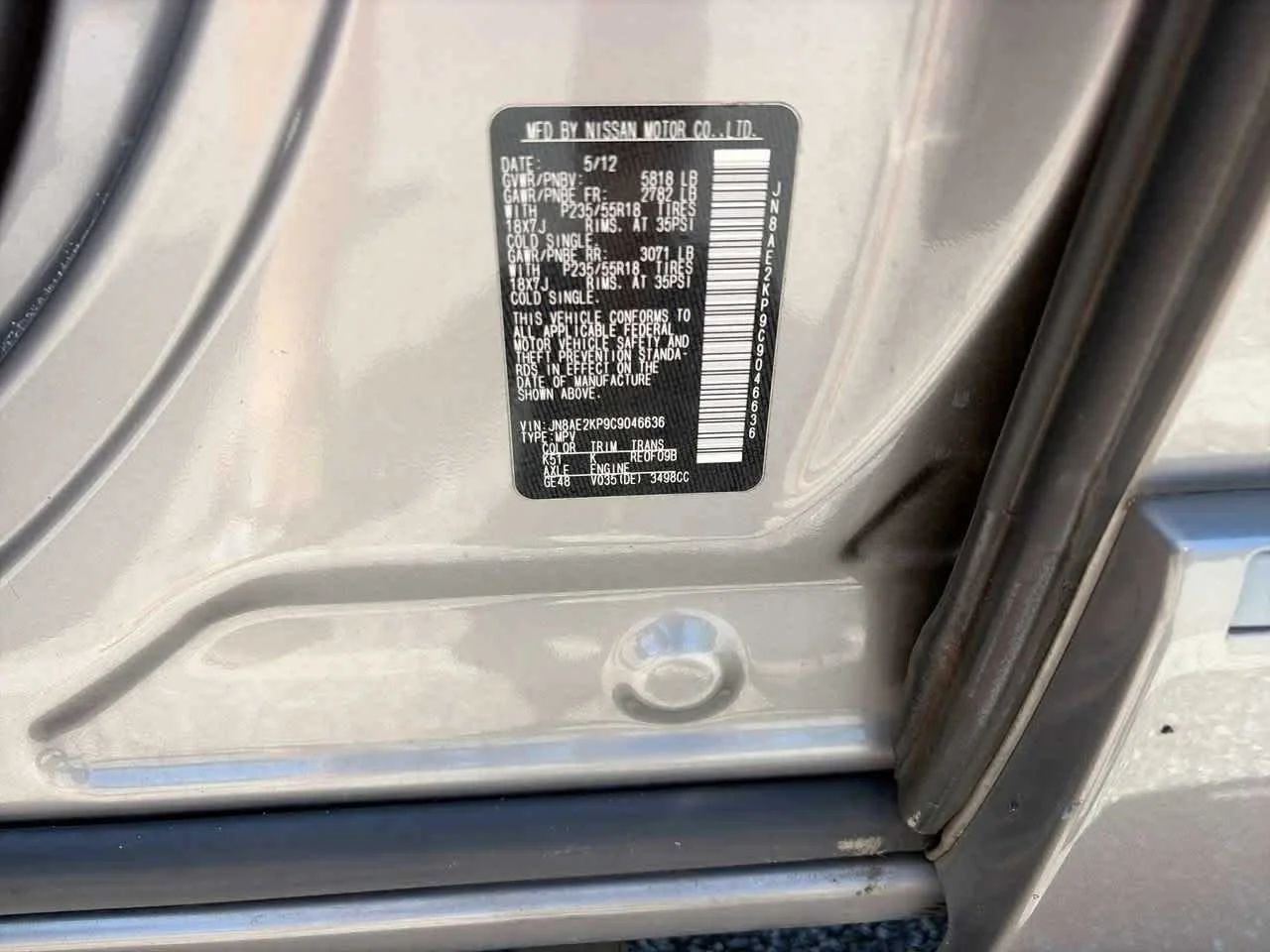 Used 2012 Platinum Graphite Nissan SL image 29