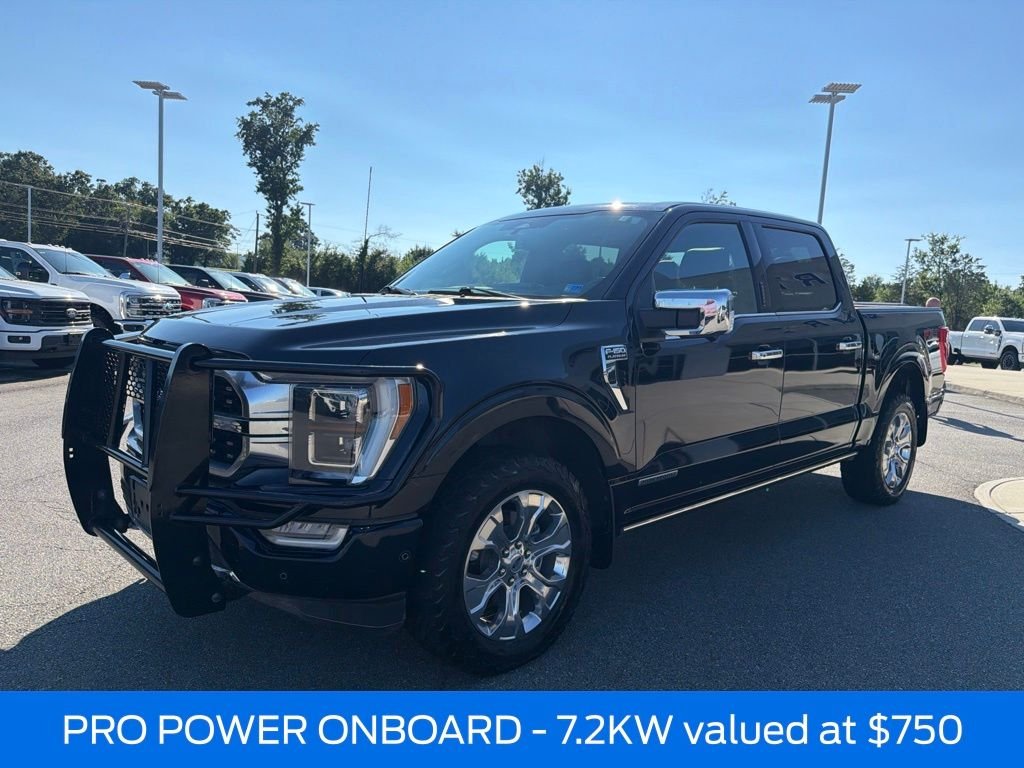 Used 2023 Antimatter Blue Metallic Ford Platinum image 8