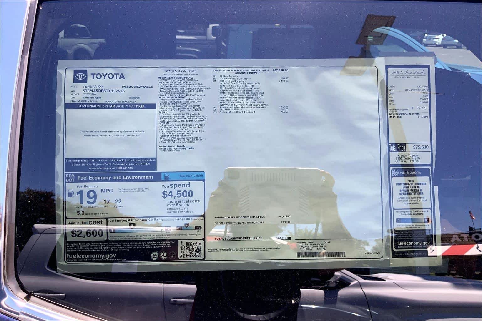 New 2026 Blueprint Toyota 1794 Edition image 21