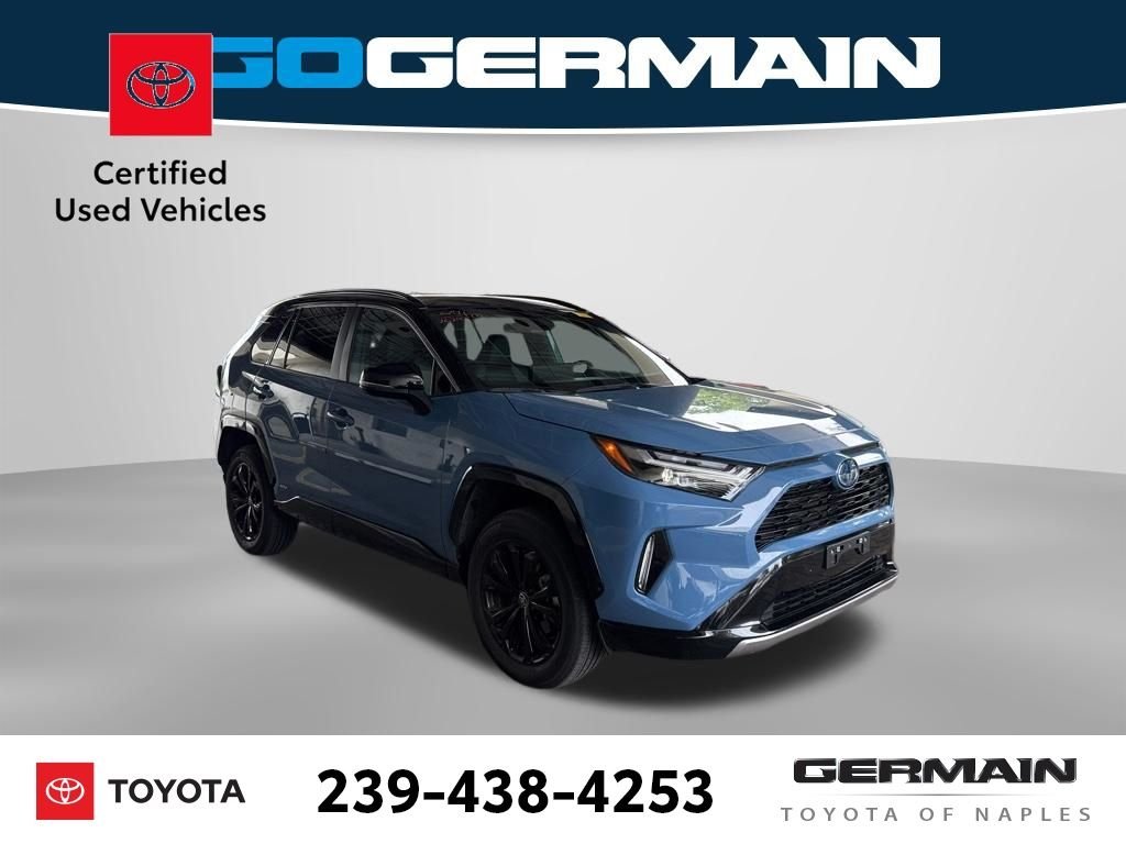Used 2024 Blue Toyota XSE image 3