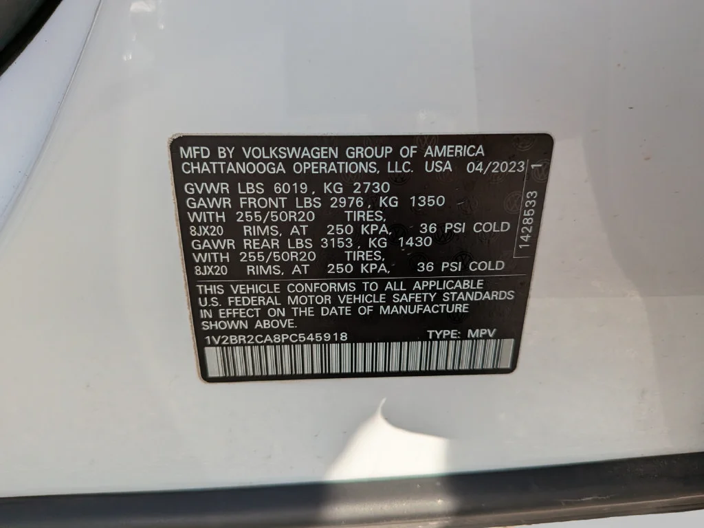 Certified Used 2023 White Volkswagen SEL image 37