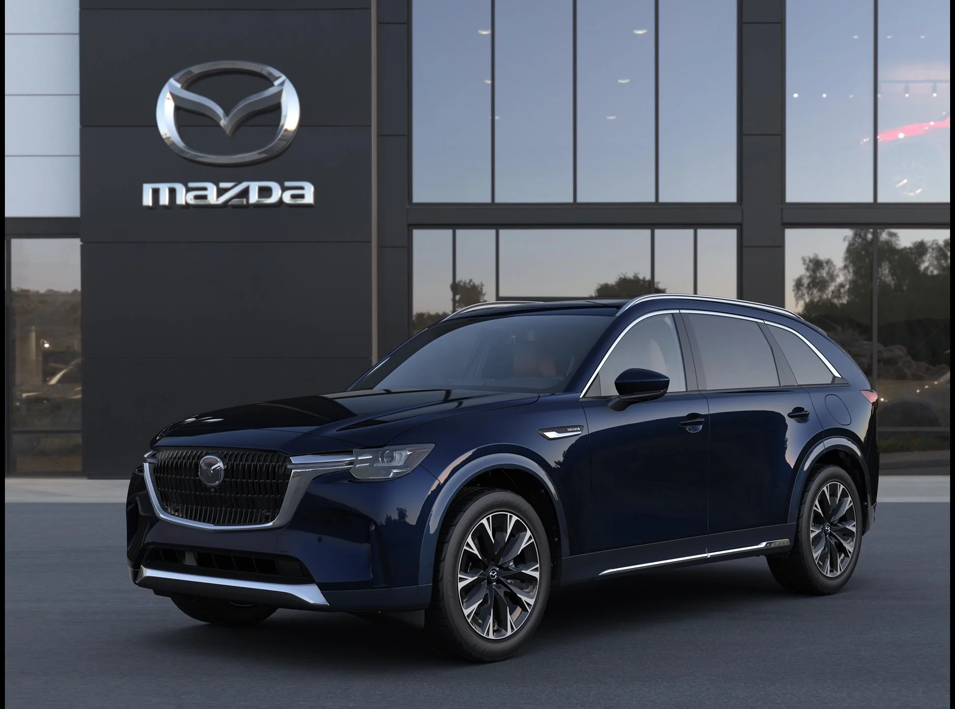 New 2026 Deep Crystal Blue Mica Mazda 3.3 Turbo S Premium Plus AWD image 1