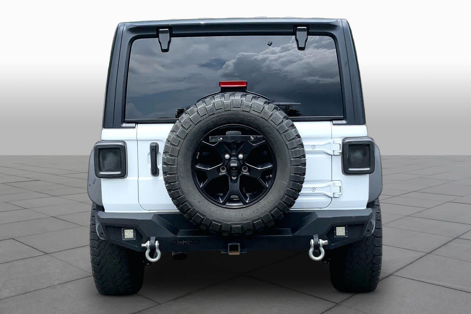 Used 2021 Bright White Clearcoat Jeep Unlimited Willys Sport image 5