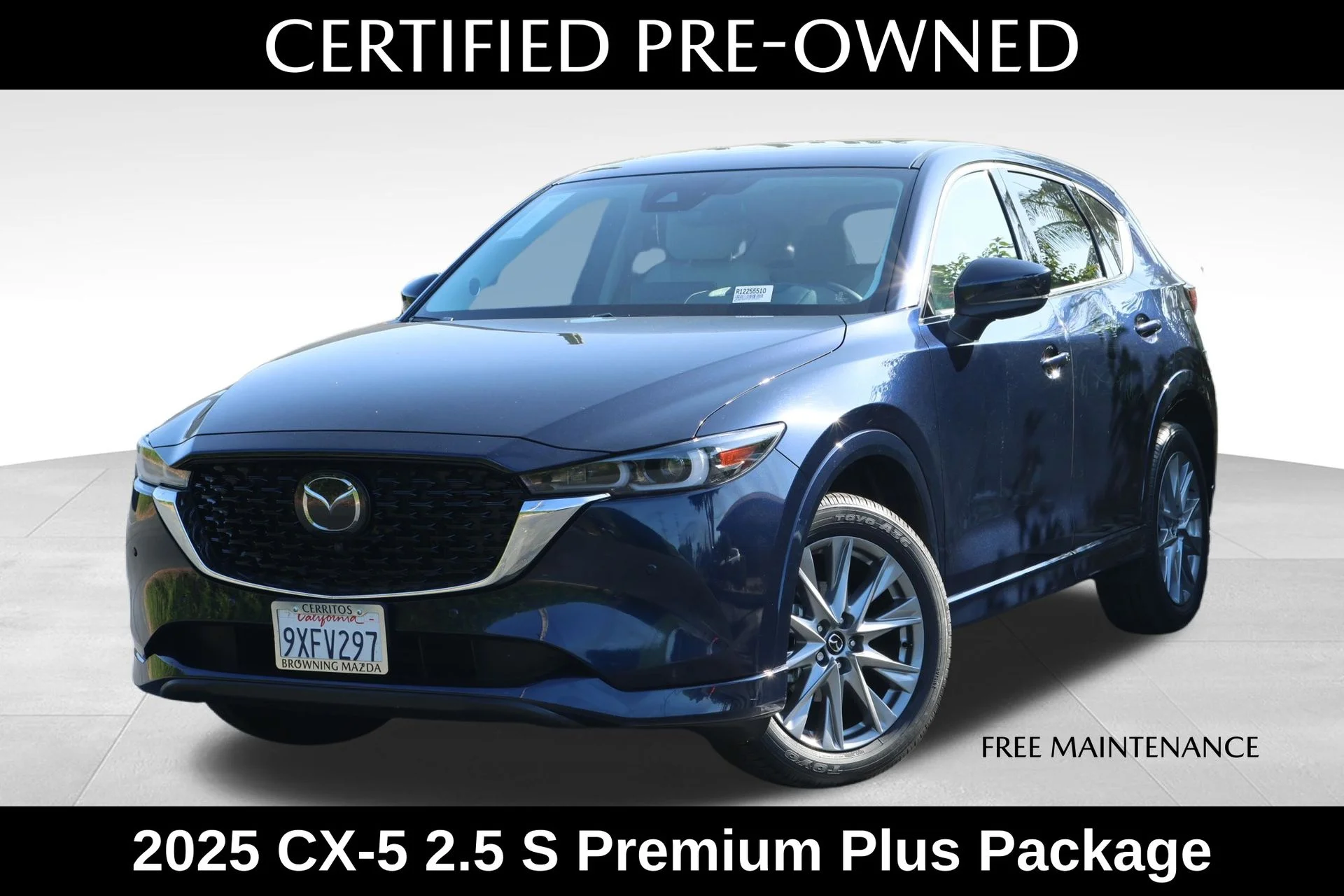 Certified Used 2025 Blue Mazda 2.5 S Premium Plus Package image 1