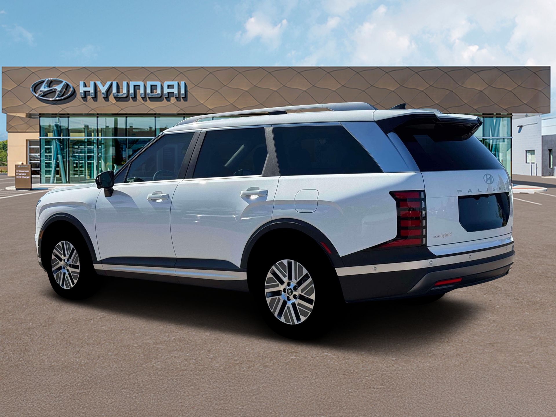 New 2026 Creamy White Pearl Hyundai Blue SEL Premium 7P image 4