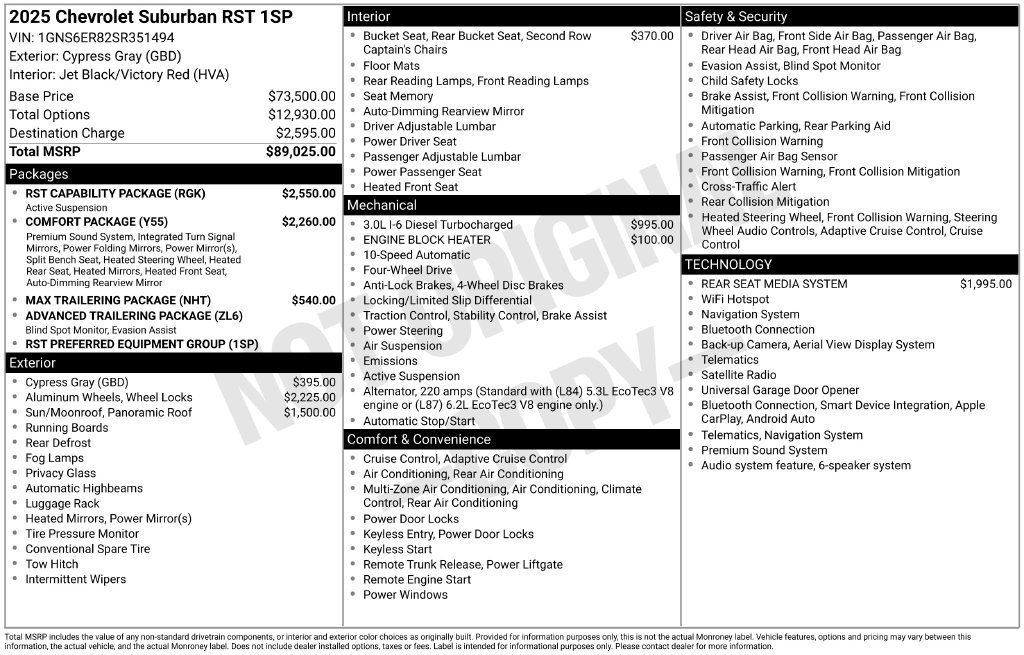 Used 2025 Cypress Gray Chevrolet RST image 5