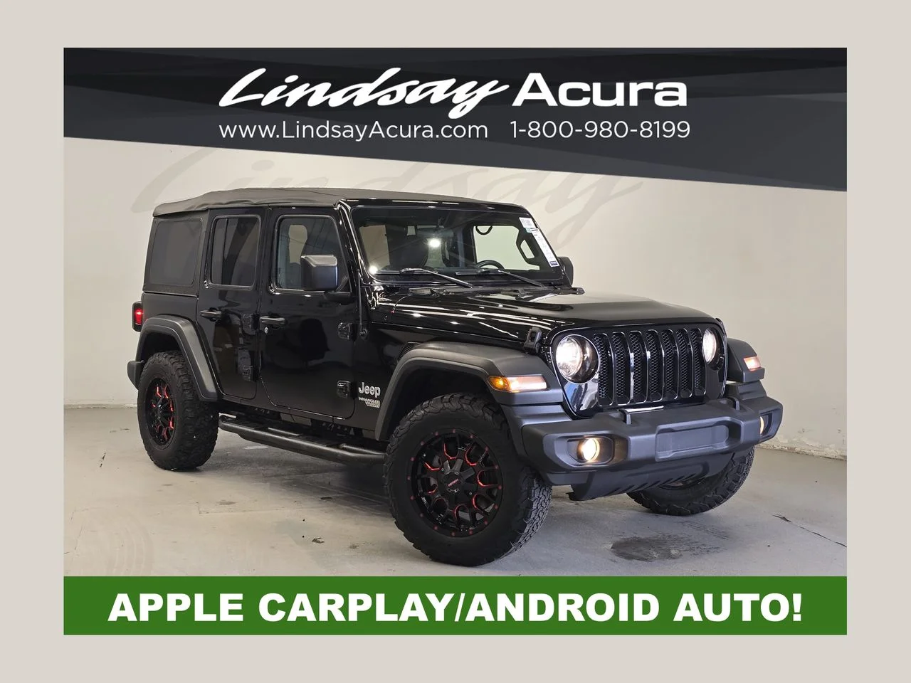 Used 2018 Black Clearcoat Jeep Unlimited Sport S image 1