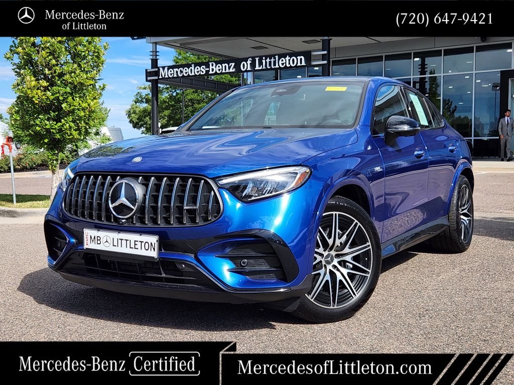 Certified Used 2026 Blue Mercedes-Benz GLC 43 AMG® Coupe image 1