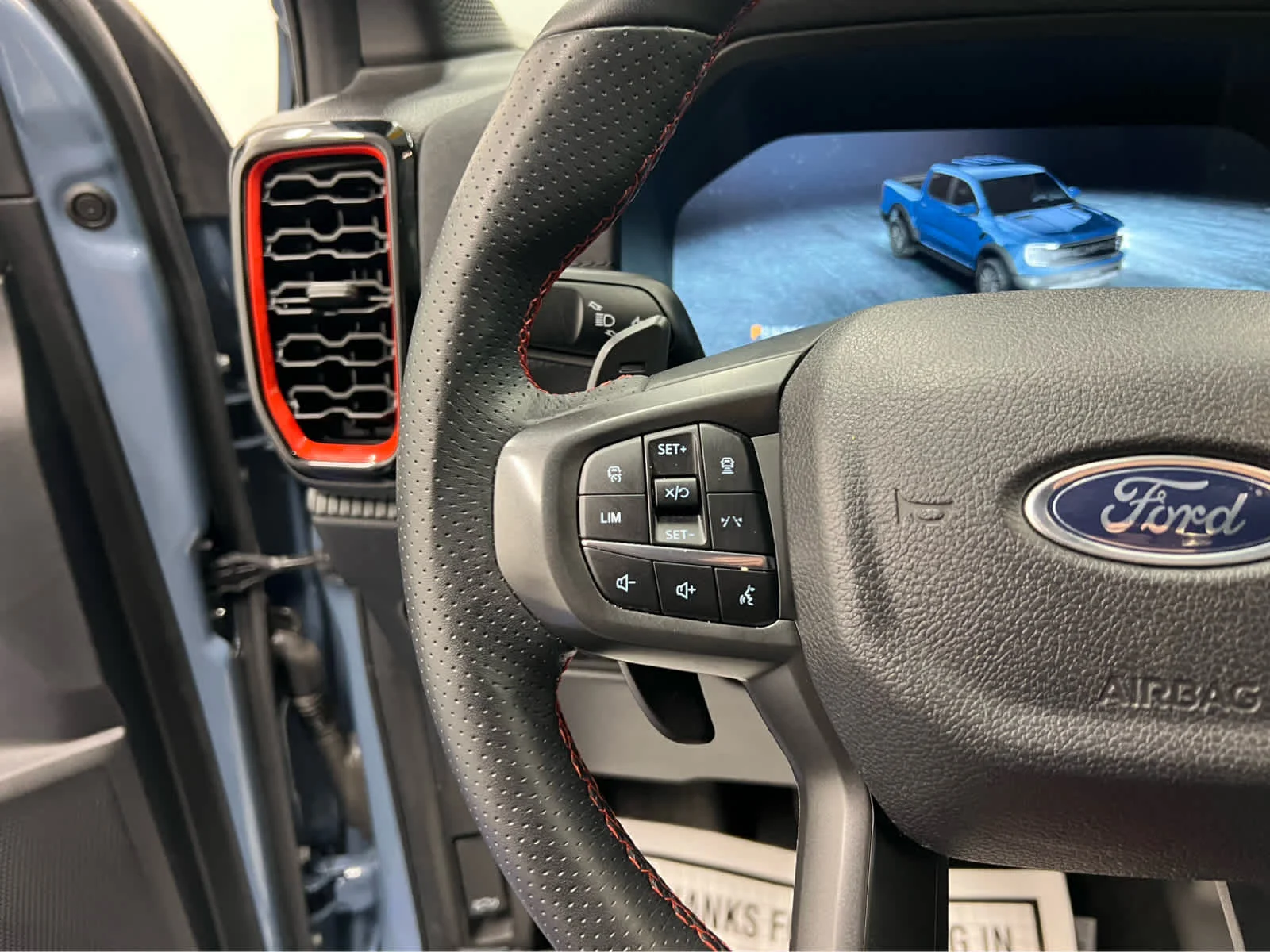 Used 2024 Azure Gray Metallic Tri-Coat Ford Raptor image 21