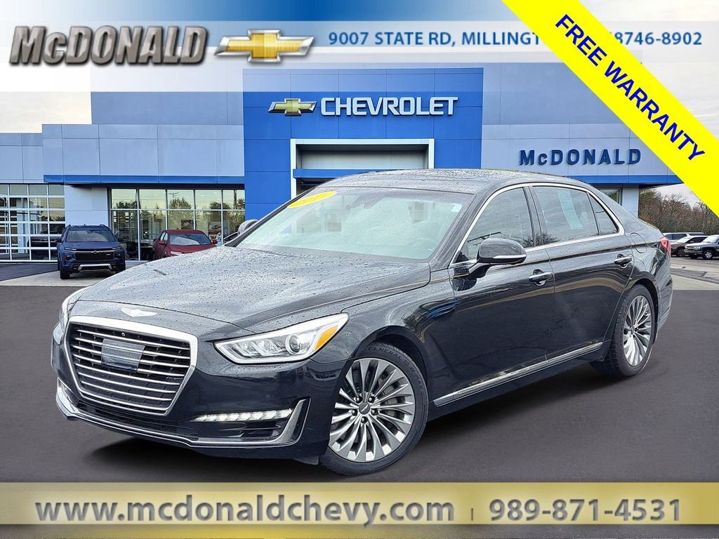 Used 2017 GENESIS G90 Ultimate with VIN KMHG54JH1HU030703 for sale in Millington, MI