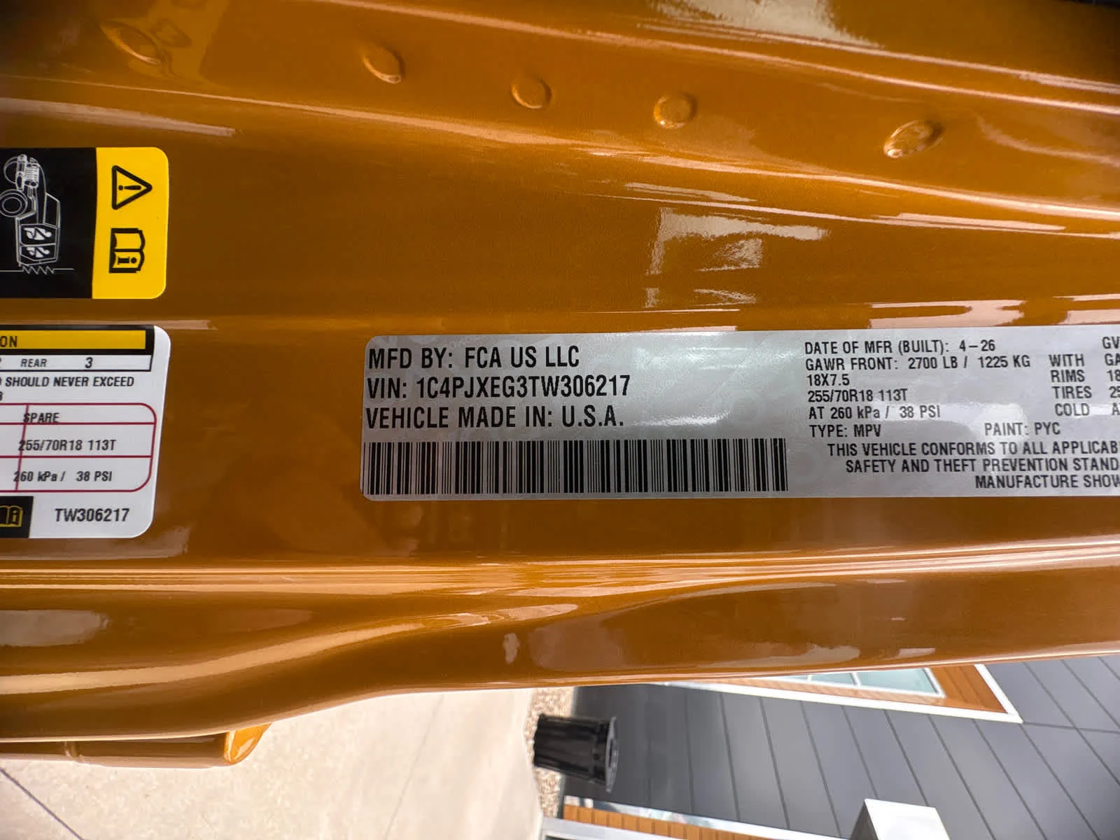 New 2026 Goldilocks Exterior Paint Jeep Sahara image 30