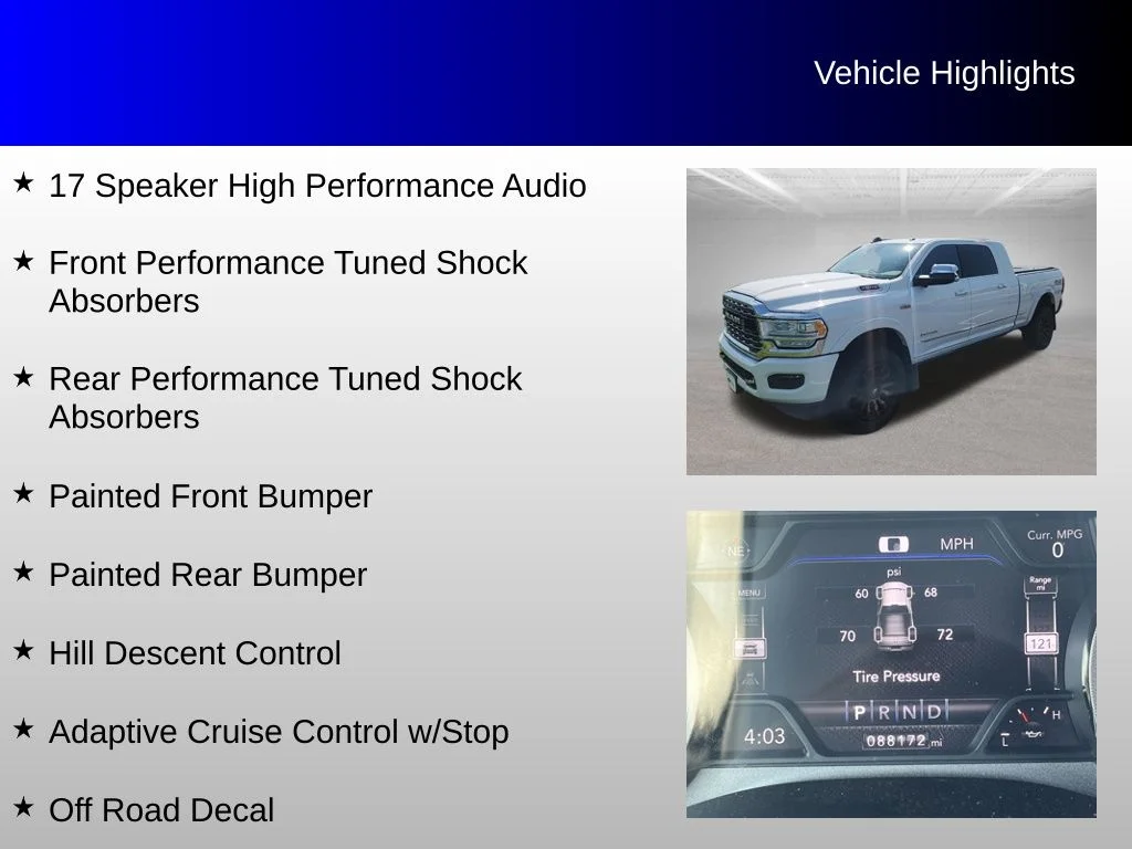 Used 2019 White Ram Limited image 20