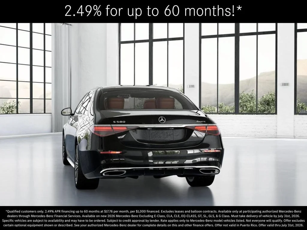New 2026 Obsidian Black Metallic Mercedes-Benz S 580 image 68