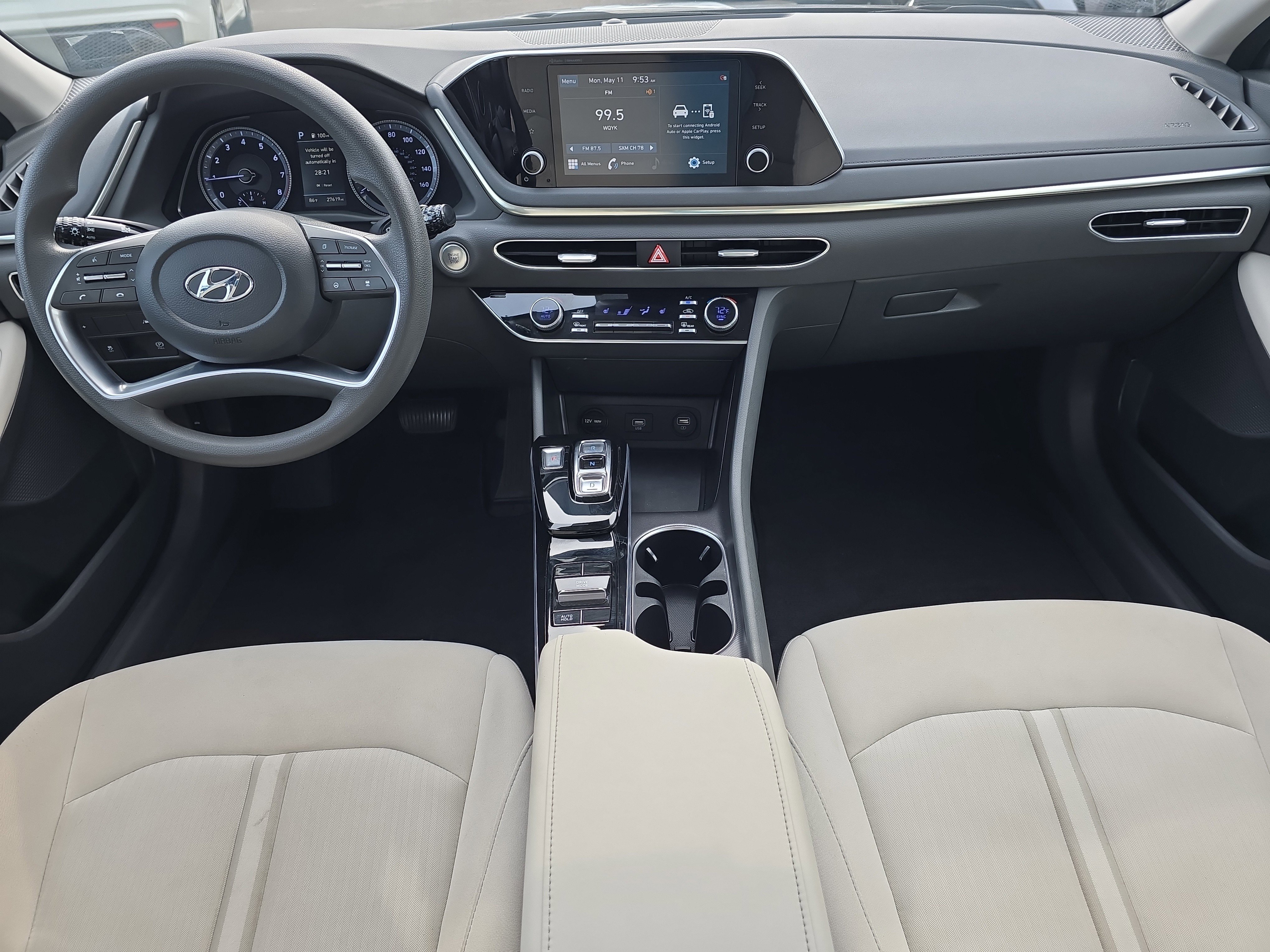 Used 2021 Shimmering Silver Pearl Hyundai SEL image 12