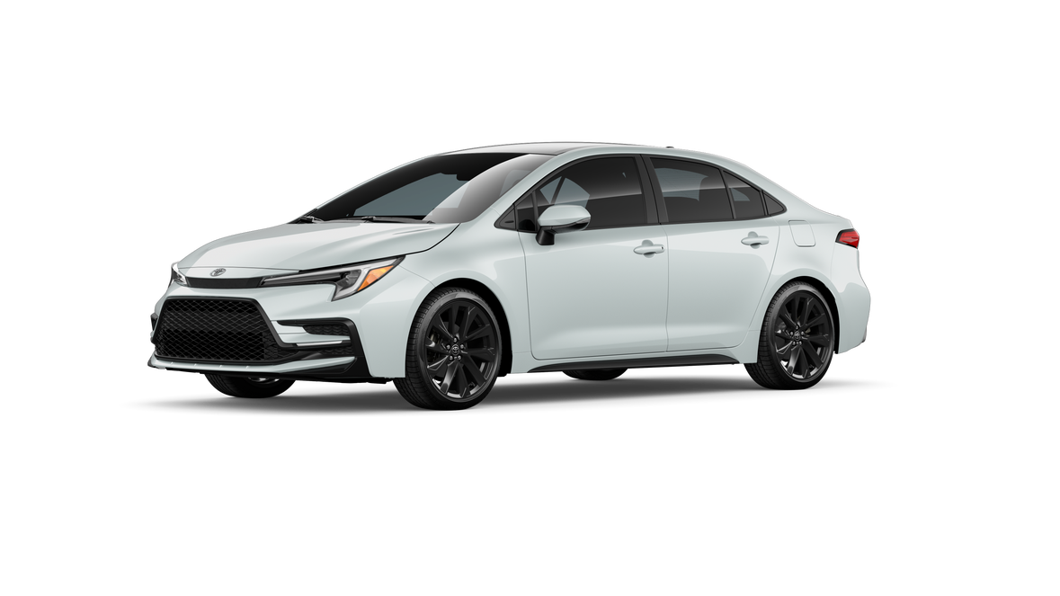 New 2027 Wind Chill Pearl with Inked roof Toyota SE image 2